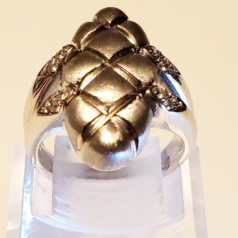 Original  Design  18K white Gold Diamond  Ring